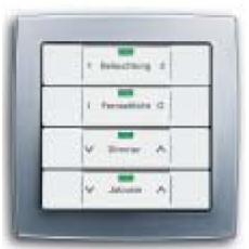 4-fold Control Element multi-function with labeling area solo