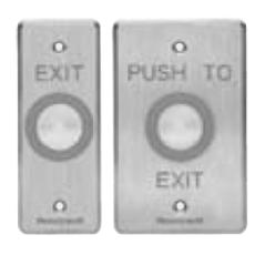 PEXBHON1 Piezoelectric Request to Exit Button - Single Gang (Honeywell Logo)