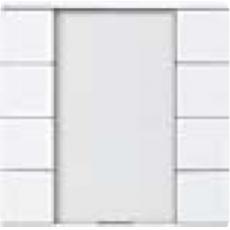 MTN628319,polar white,Push-button, 4-gang plus