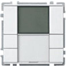 MTN6212-4060,aluminium,Push-button 2-gang plus with room temperature control unit