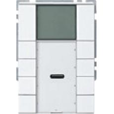 MTN6214-4044,white,glossy,Push-button 4-gang plus with room temperature control unit