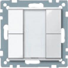MTN627660,aluminium,Push-button, 2-gang plus