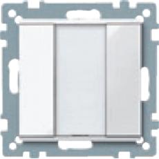 MTN627519,polar white,Push-button, 1-gang plus