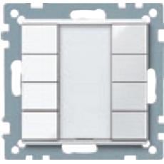 MTN627819,polar white,Push-button, 4-gang plus