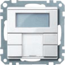 MTN6212-0414,anthracite,Push-button 2-gang plus with room temperature control unit