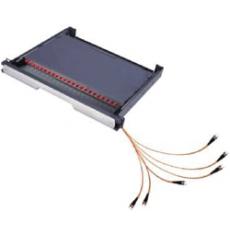 ACTFM1ULCD4P,Fibre Panel Front Plate with 4 LC Duplex Adaptors, Multi-Mode 
