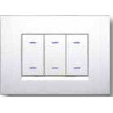 LCH886,WH,Wall switch 6 button, White