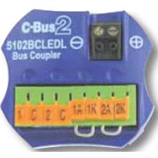 5102BCLEDL,Bus coupler input unit, 2 channel, with remote LED facility