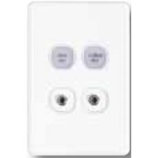 C5034NIRT,2 channel infra-red transmitter unit, Classic C2000 Series wall plate