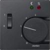 MTN535814,Central plate for floor thermostat insert with switch, anthracite,System M