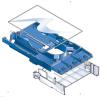 VDI9960,Multiplus Fibre Optic Module, 6 Ports, Blue