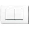 5092NL,WE,Wall switch 2 button, Whit...