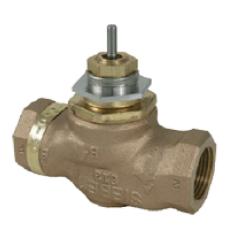 VB-7265-0-4-01,1/2" Globe Valve, Bronze, SS Trim w/teflon Disc, 2-Way, Cv0.4, Rp thread, stem up closed