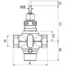 V311T/20/6.3,7311729000,Three-way Plug Valve, Internal pipe thread,PN16,DN20,Kv6.3
